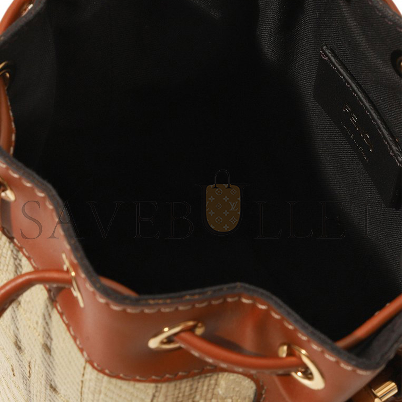 F**di straw ff mini mon tresor bucket bag 8bs010ap4mf1lmm (18*12*10cm)